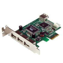 4-Port USB PCIe Card - 10Gbps USB 3.1/3.2 Gen 2 Type-A PCI Express Expansion Card with 2 Controllers - 4x USB-A - USB PCIe Add-O