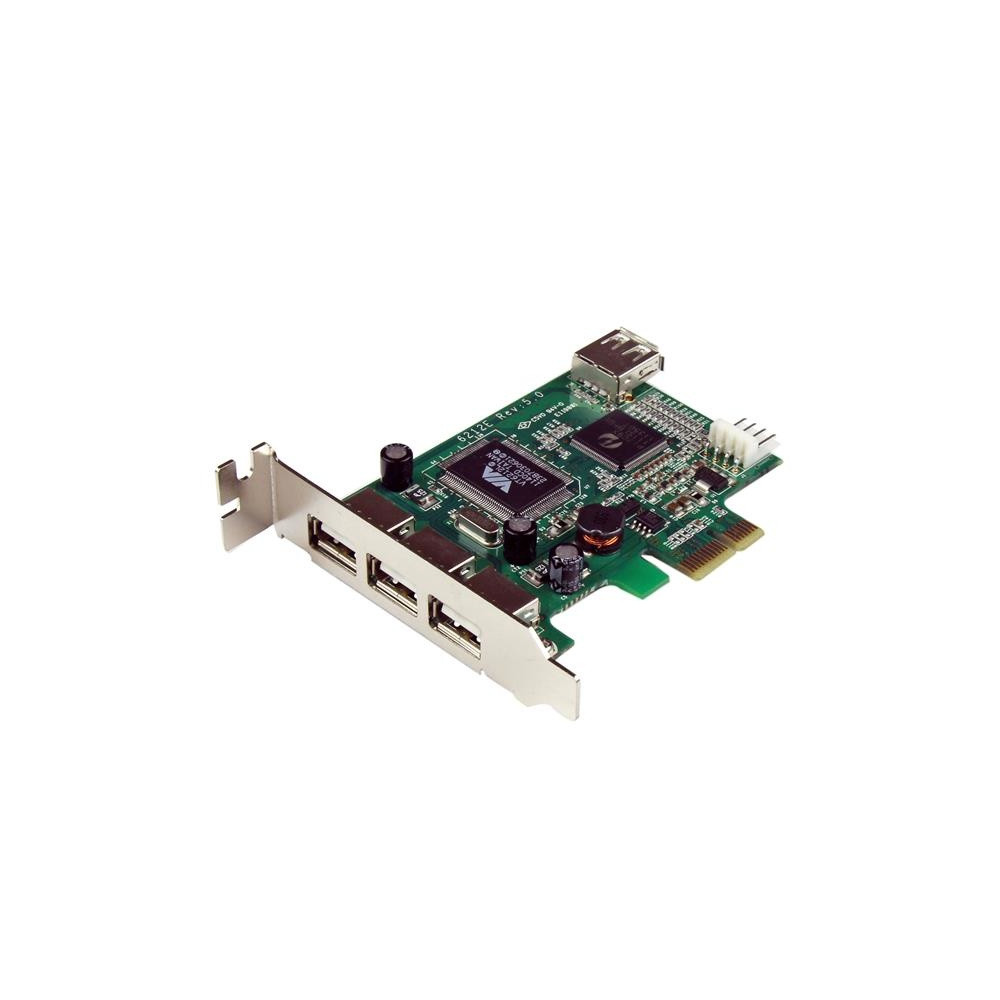 4-Port USB PCIe Card - 10Gbps USB 3.1/3.2 Gen 2 Type-A PCI Express Expansion Card with 2 Controllers - 4x USB-A - USB PCIe Add-O