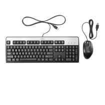 Teclado y ratón HPE - Inglés (EEUU) - USB Cable Teclado - Keyboard/Keypad Color: Negro - USB Cable Mouse - Pointing Device Color