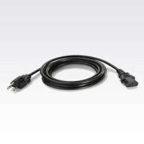 US AC line cord, 7.5 feet long, grounded, three wire for power supplies PWRS-14000-148R, PWRS-14000-148C, PWRS-14000-241R, and P