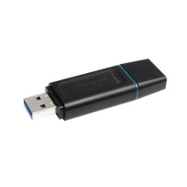 Unidad flash Kingston DataTraveler Exodia DTX - 64GB - USB 3.2 (Gen 1) - Negro, Verde azulado