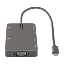 StarTech.com Adaptador Multipuertos USB C - Docking Station USB Tipo C HDMI 4K 30Hz VGA - Hub USB 3.0 5Gbps (USBA/USBC) - PD 100