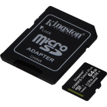 microSDXC Kingston Canvas Select Plus SDCS2 - 64GB - Class 10/UHS-I (U1) - 1 Paquete(s) - 100MB/s Leer