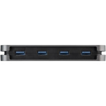 Concentrador USB StarTech.com Nuevo - USB 3.2 (Gen 1) Tipo A - Pórtatil - Negro, Gris - Soporte UASP - 4 Total USB Port(s) - PC,