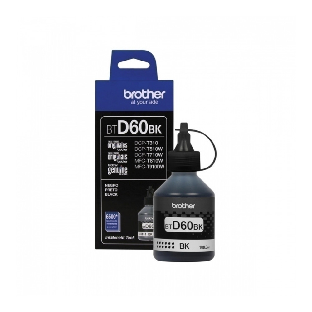 Kit de Relleno de Tinta Brother BTD60BK - Negro - Inyección de tinta - Ultra alto Rendimiento