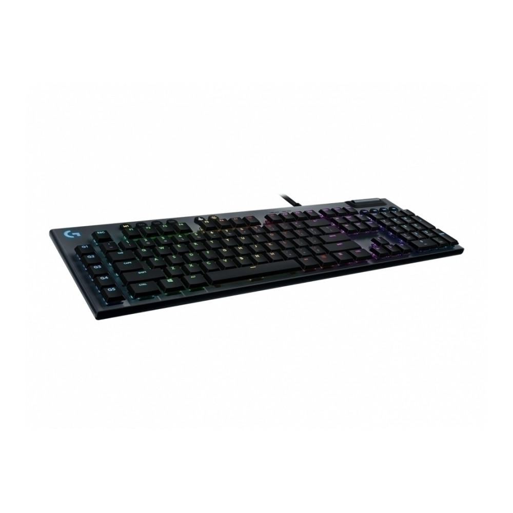 Logitech G815 Teclado gaming - Cable Conectividad - USB Interfaz - English - Negro - Mecánico Llave de contacto Control de Volum