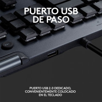 Logitech G815 Teclado gaming - Cable Conectividad - USB Interfaz - English - Negro - Mecánico Llave de contacto Control de Volum