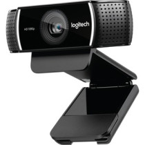 Cámara Web Logitech C922 - 2Megapíxel - 60fps - USB 2.0 - 1920 x 1080 Vídeo - Auto-foco - Micrófono - Computador, Smartphone