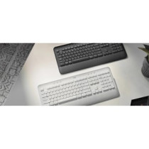 Teclado Logitech Signature K650 - Inalámbrico Conectividad - English - Grafito - Bluetooth/RF - 5.1 - 10m Captura de pantalla, S