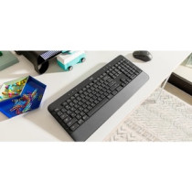 Teclado Logitech Signature K650 - Inalámbrico Conectividad - English - Grafito - Bluetooth/RF - 5.1 - 10m Captura de pantalla, S