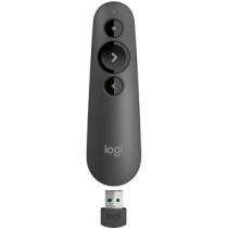 Puntero para presentaciones Logitech R500s - Bluetooth - USB - Láser - 3 Botón(es) - Grafito, Negro - Inalámbrico - 2.40GHz