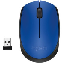 Mouse Logitech M170 - Radiofrecuencia - USB 2.0 - Óptico - Azul - Inalámbrico - 1000 dpi - Rueda de desplazamiento - Simétrico