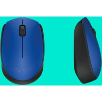 Mouse Logitech M170 - Radiofrecuencia - USB 2.0 - Óptico - Azul - Inalámbrico - 1000 dpi - Rueda de desplazamiento - Simétrico