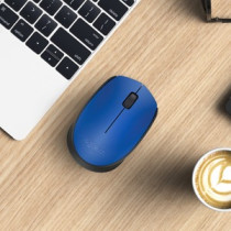 Mouse Logitech M170 - Radiofrecuencia - USB 2.0 - Óptico - Azul - Inalámbrico - 1000 dpi - Rueda de desplazamiento - Simétrico