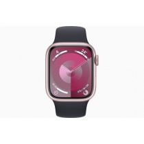 Apple Watch Series 9 (GPS) - Caja de aluminio en color medianoche de 41 mm - Correa deportiva color medianoche - Talla M/L