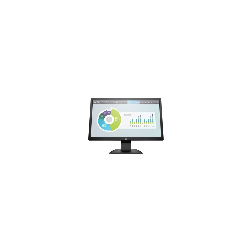 Monitor LCD HP P204v 49.5cm (19.5") (20" Class) HD+ - 16:9 - Torsión Nemática (TN) - LED Retroiluminación - 1600 x 900 - 200cd/m