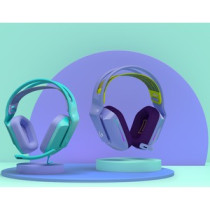 Auriculares de gaming Logitech G335 Cableado Sobre la oreja Estéreo - Menta - Binaural - Cerrado - 36Ohm - 20Hz a 20kHz - Cardio