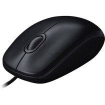 Mouse Logitech M100 - USB - Óptico - 3 Botón(es) - Negro - 1 Paquete(s) - Cable - 1000 dpi - Rueda de desplazamiento - Simétrico