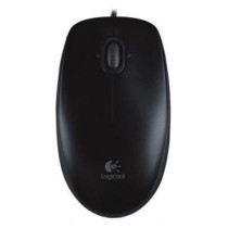 Mouse Logitech M100 - USB - Óptico - 3 Botón(es) - Negro - 1 Paquete(s) - Cable - 1000 dpi - Rueda de desplazamiento - Simétrico