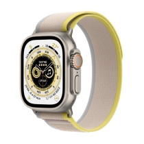 Apple Watch Ultra (GPS + Cellular) - Caja de titanio de 49 mm - Correa Loop Trail amarilla/beis - Talla S/M-Ultimas unidades ref