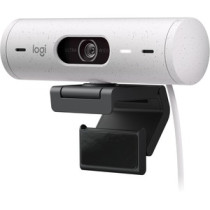 Cámara Web Logitech BRIO - 4Megapíxel - 60fps - Blanco - USB Tipo C - 1920 x 1080 Vídeo - Auto-foco - 90° Ángulo - 4x Zoom Digit