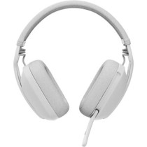 Auriculares Logitech Zone Vibe 100 Inalámbrico Sobre la oreja Estéreo - Blanco crudo - Binaural - Cerrado - 3000cm - Bluetooth -