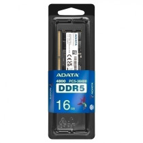 Módulo RAM Adata AD5S480016G-S para Portátil - 16GB (1 x 16GB) - DDR5-4800/PC5-38400 DDR5 SDRAM - 4800MHz - 1.10V - ECC en matri