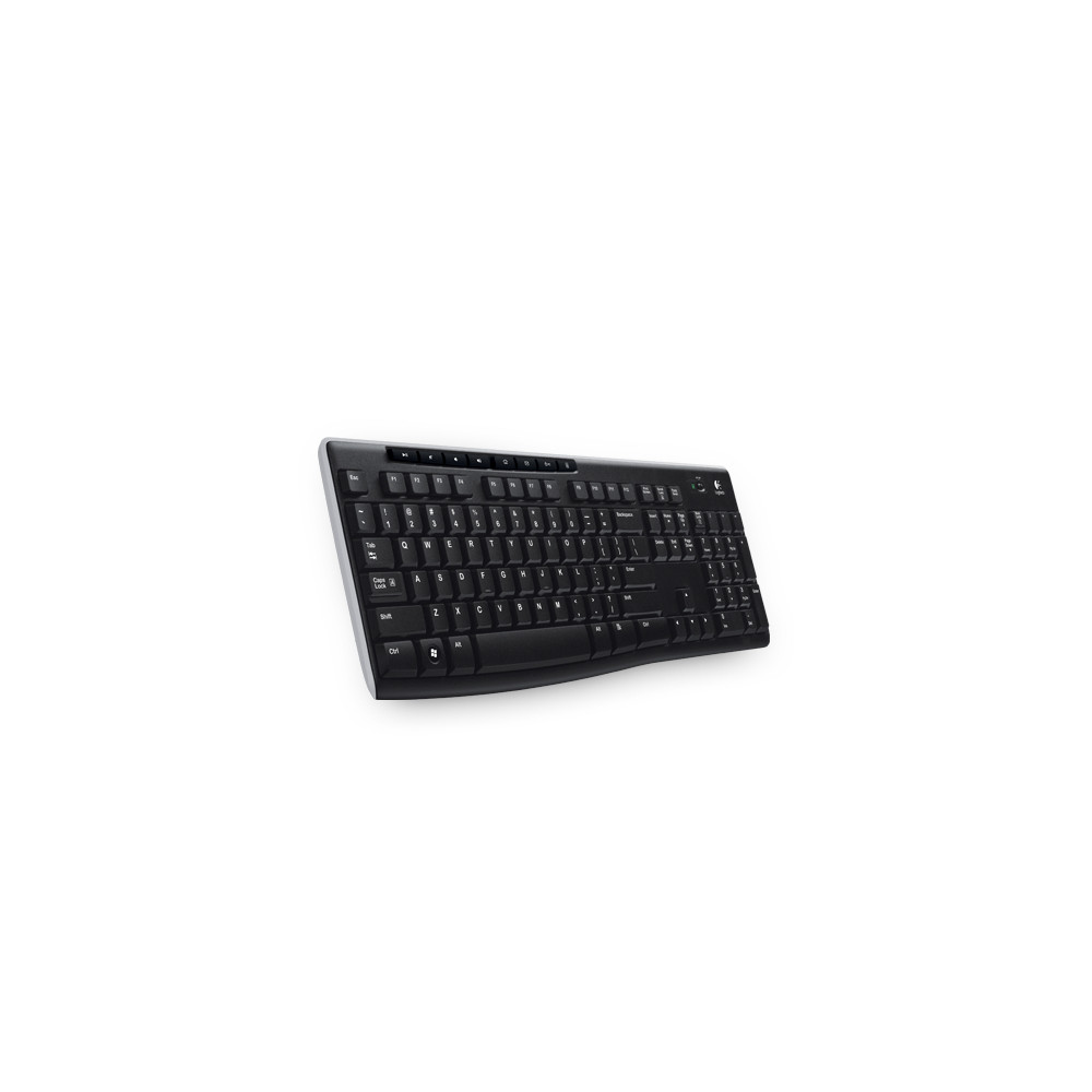 Teclado Logitech K270 - Inalámbrico Conectividad - USB Interfaz - Español (América Latina) - Negro - RF - 10m - 2.40GHz Internet