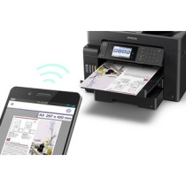 Impresora Láser Multifunción Epson L15150 Inalámbrico - Color - Negro - Copiadora/Fax/Impresora/Escáner - 32 ppm Mono/22 ppm de 