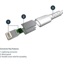 Cable de transferencia de datos StarTech.com - 1m Lightning/USB - para Smartphone, iPad, iPhone, AirPods, Magic Keyboard, Contro