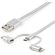 Cable de transferencia de datos StarTech.com - 1.01m Lightning/USB - para iPod, iPad, iPhone, Teléfono, Tableta - 1 - Extremo Se