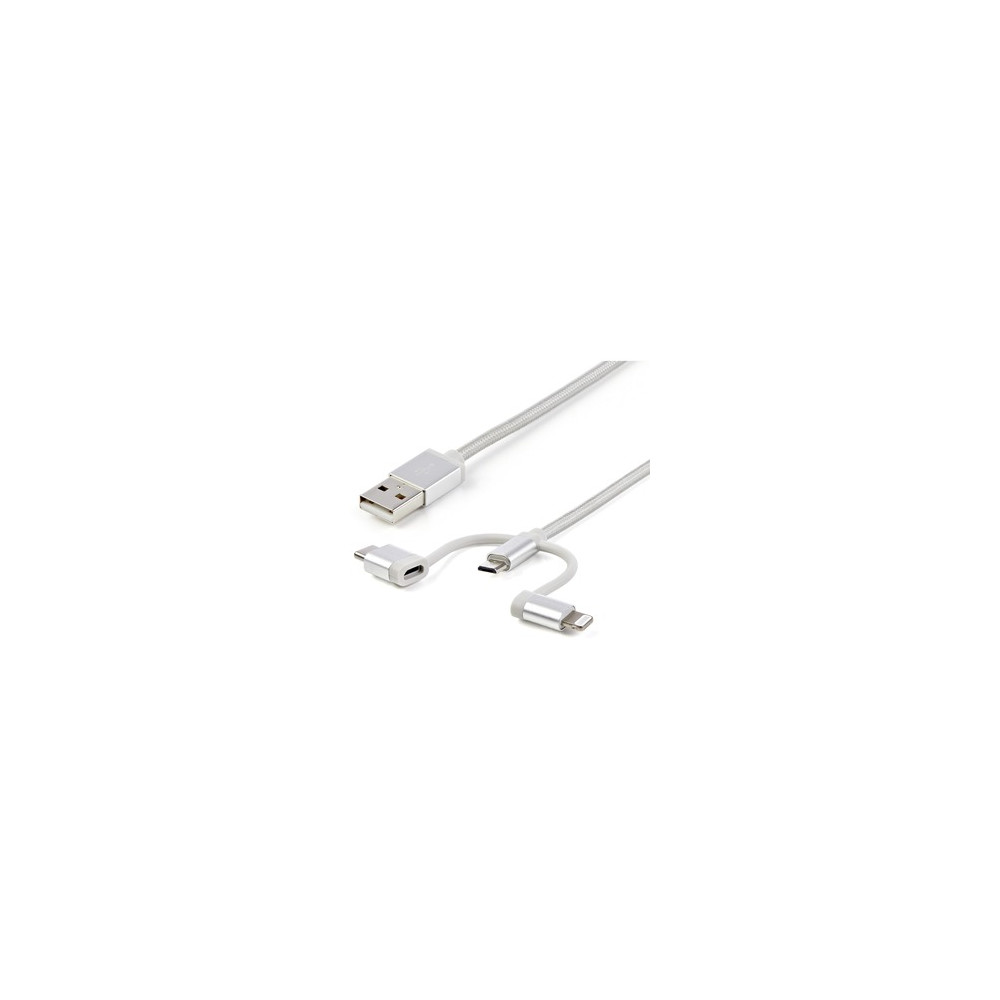 Cable de transferencia de datos StarTech.com - 1.01m Lightning/USB - para iPod, iPad, iPhone, Teléfono, Tableta - 1 - Extremo Se