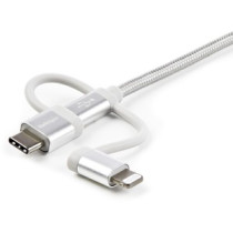 Cable de transferencia de datos StarTech.com - 1.01m Lightning/USB - para iPod, iPad, iPhone, Teléfono, Tableta - 1 - Extremo Se