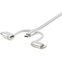 Cable de transferencia de datos StarTech.com - 1.01m Lightning/USB - para iPod, iPad, iPhone, Teléfono, Tableta - 1 - Extremo Se