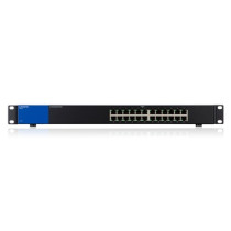 Conmutador Ethernet Linksys LGS124 24 - Gigabit Ethernet - 10/100/1000Base-T - 2 Capa compatible - 3.62W Power Consumption - Par