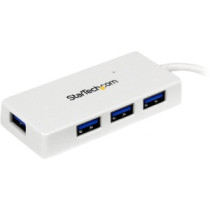 Concentrador USB StarTech.com - USB - Externo - Blanco - 4 Total USB Port(s) - 4 USB 3.0 Port(s) - PC, Mac