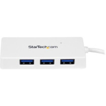 Concentrador USB StarTech.com - USB - Externo - Blanco - 4 Total USB Port(s) - 4 USB 3.0 Port(s) - PC, Mac