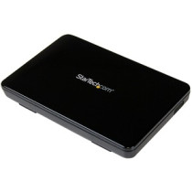 Carcasa de unidad StarTech.com SATA/600 - USB 3.0 Micro-B Interfaz de host - Soporte UASP ExternoNegro - 1 x HDD admitido - 1 x 