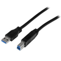 StarTech.com Cable USB de 2m para Impresora - USB A Macho a USB B Macho - Adaptador Negro - Extremo Secundario: 1 x 4-pin USB 2.