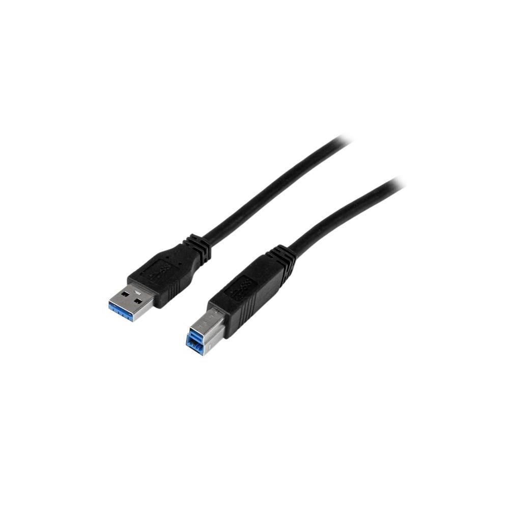 StarTech.com Cable USB de 2m para Impresora - USB A Macho a USB B Macho - Adaptador Negro - Extremo Secundario: 1 x 4-pin USB 2.