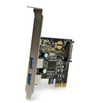 Adaptador USB StarTech.com - PCI Express x1 - Tarjeta enchufable - 2 Total USB Port(s) - 2 USB 3.0 Port(s)1 Puerto(s) SATA - PC