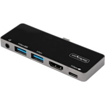 Base de conexión StarTech.com DKT30ICHPD USB Tipo C para Notebook/Tableta/Estación de trabajo/Monitor - 100W - USB Tipo-A - USB 