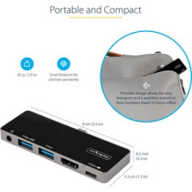 Base de conexión StarTech.com DKT30ICHPD USB Tipo C para Notebook/Tableta/Estación de trabajo/Monitor - 100W - USB Tipo-A - USB 