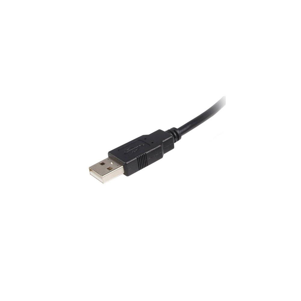 StarTech.com Cable USB de 3m para Impresora - 1x USB A Macho - 1x USB B Macho - Adaptador Negro - Extremo Secundario: 1 x 4-pin 