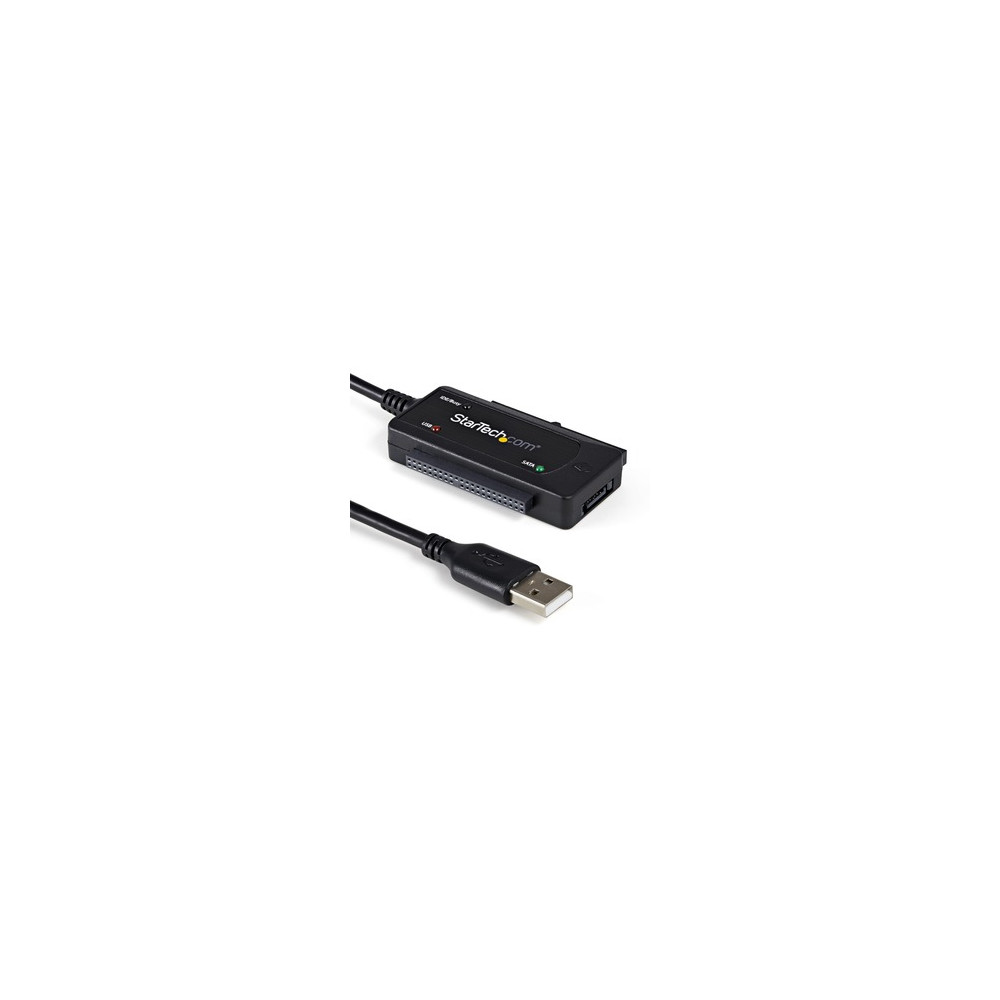 Cable de transferencia de datos StarTech.com USB2SATAIDE - 1 Paquete(s) - 1 x 40-pin IDE - Female, 1 x 44-pin IDE - Female, 1 x 