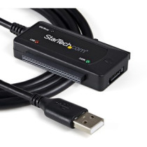 Cable de transferencia de datos StarTech.com USB2SATAIDE - 1 Paquete(s) - 1 x 40-pin IDE - Female, 1 x 44-pin IDE - Female, 1 x 