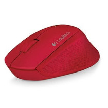 Mouse Logitech M280 - Radiofrecuencia - USB - Óptico - 3 Botón(es) - Rojo - Inalámbrico - 1000 dpi - Rueda de desplazamiento