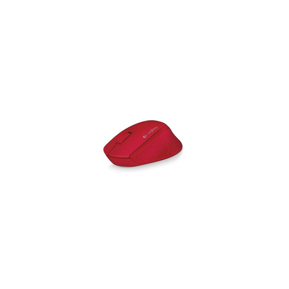 Mouse Logitech M280 - Radiofrecuencia - USB - Óptico - 3 Botón(es) - Rojo - Inalámbrico - 1000 dpi - Rueda de desplazamiento