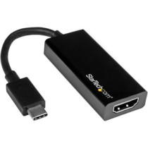 StarTech.com Adaptador USB-C a HDMI - 4K 30Hz - Negro - Extremo Secundario: 1 x 19-pin HDMI 1.4 Digital Audio/Video - Female - A