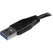 StarTech.com Cable micro USB 3.0 delgado de 15cm - Extremo Secundario: 1 x 10-pin Micro USB 3.0 Type B - Male - Apantallado - Ní